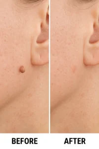 Skin tags removal Small Heath before and after