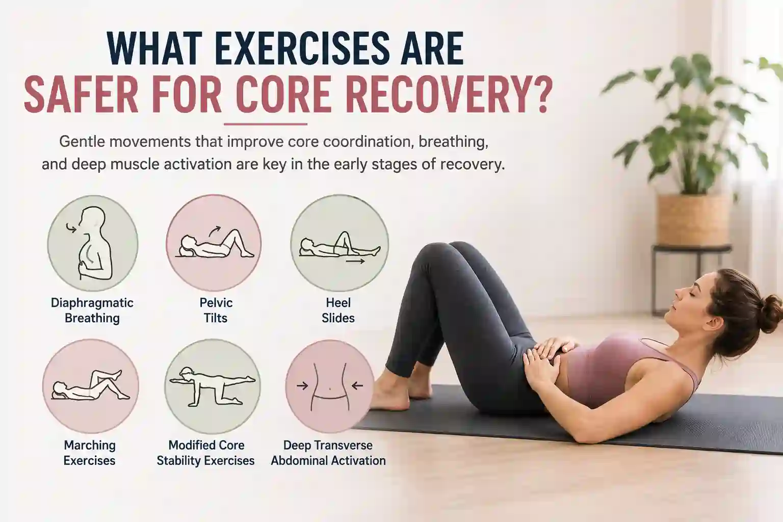 Which exercises may help diastasis recti Small Heath?